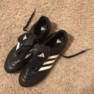 black and white cleats